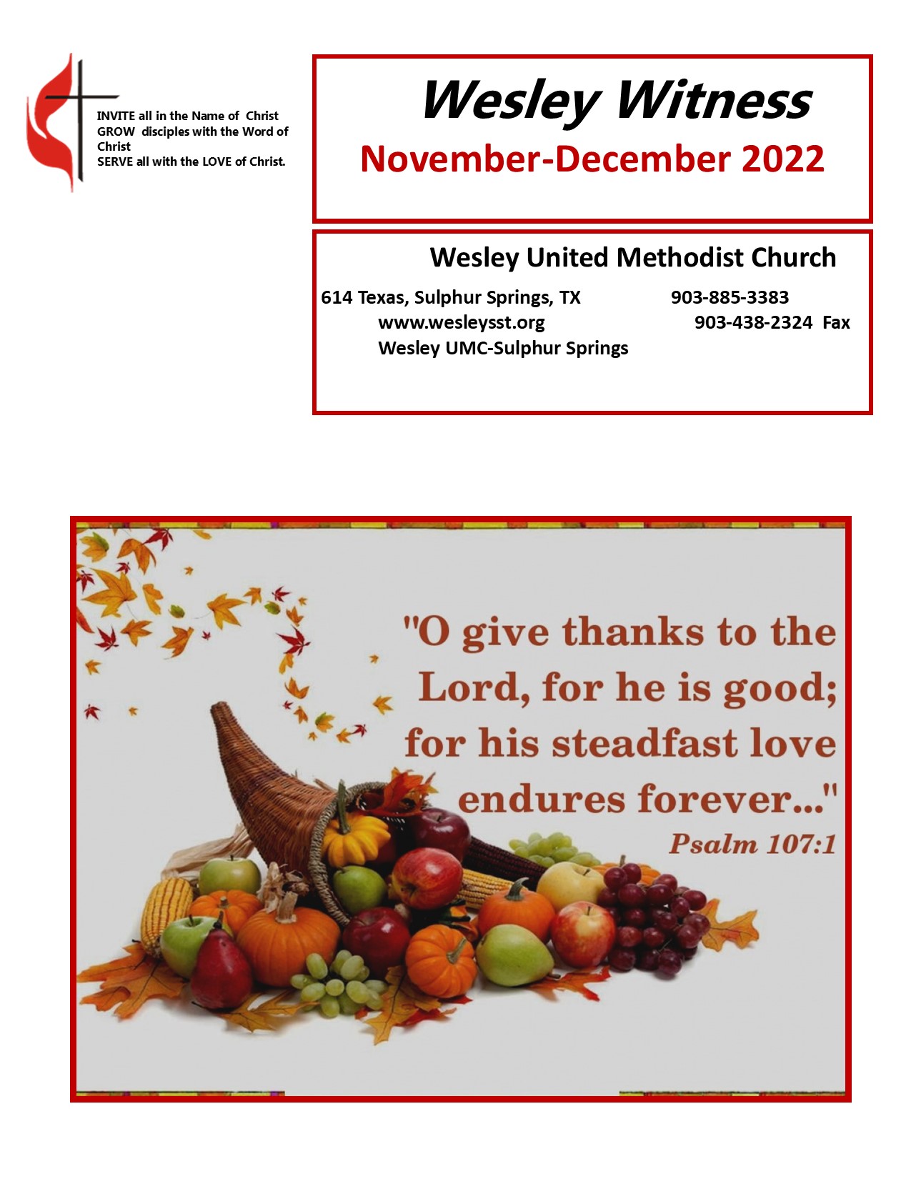 Featured image for “November & December Newsletter 2022”